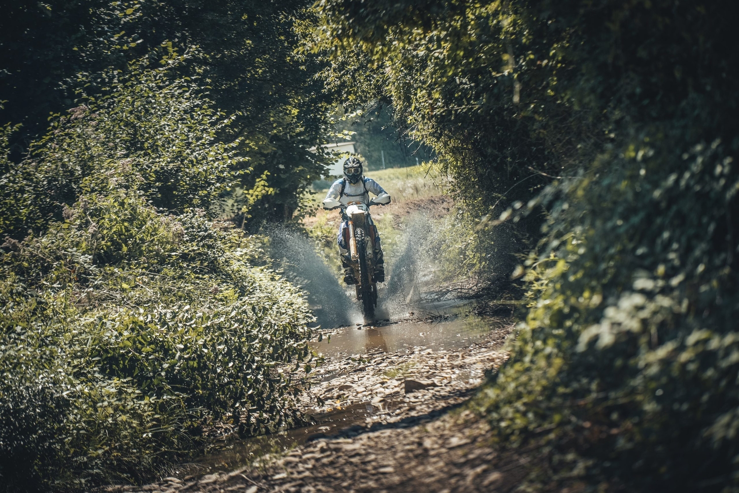 Crossing the river enduro Croatia scaled